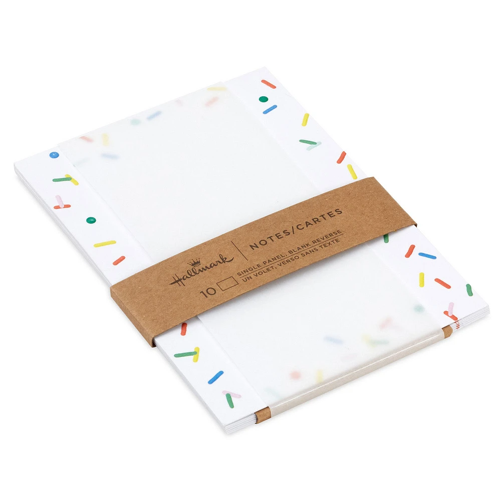 Confetti Sprinkles Border Flat Blank Notes, Pack of 10 for only USD 5.00 | Hallmark