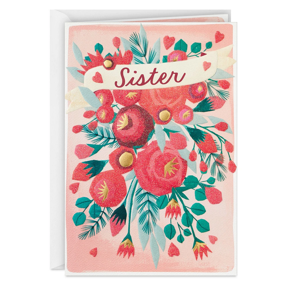 Merry Christmas With Love Christmas Card for Sister for only USD 4.99 | Hallmark