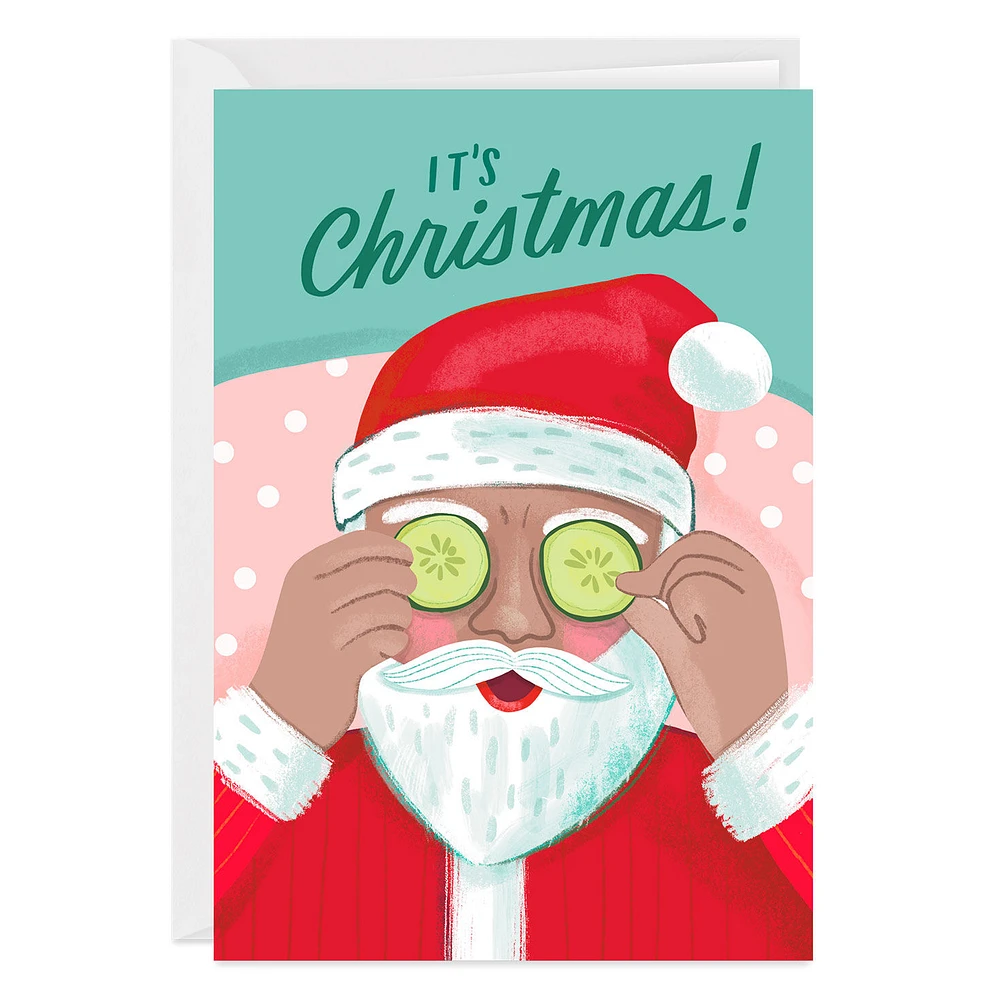 Santa Self-Care Funny Custom Christmas Card for only USD 4.99 | Hallmark
