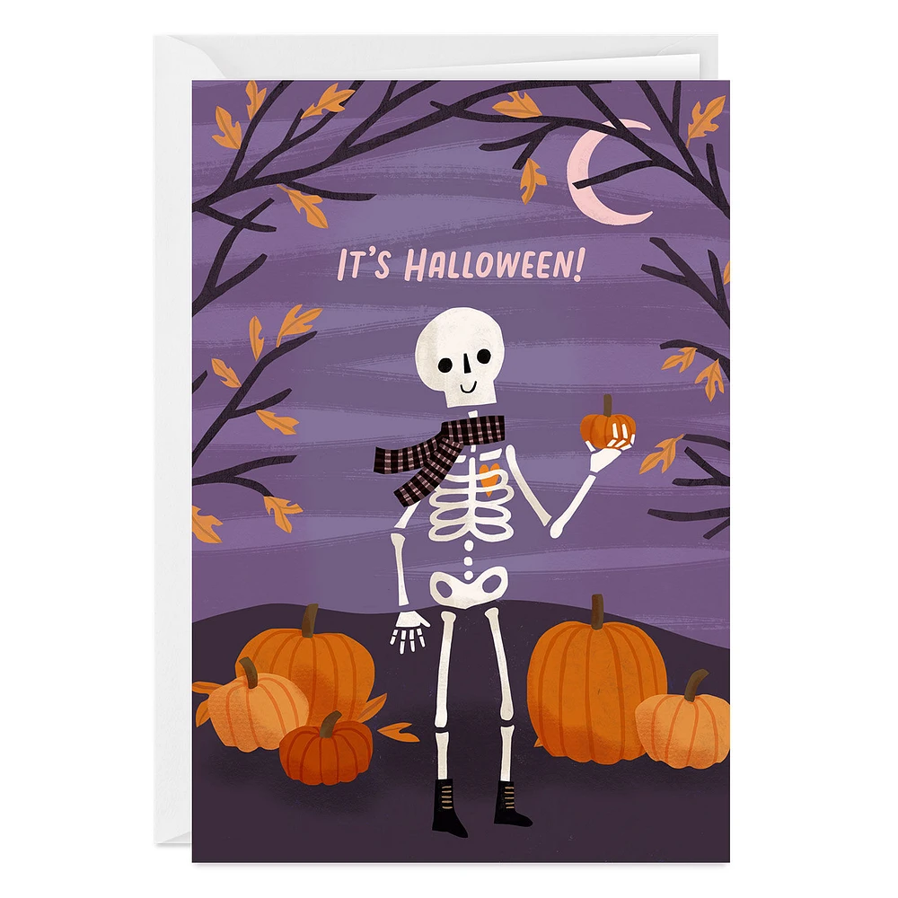 Chill Skeleton Custom Halloween Card for only USD 4.99 | Hallmark
