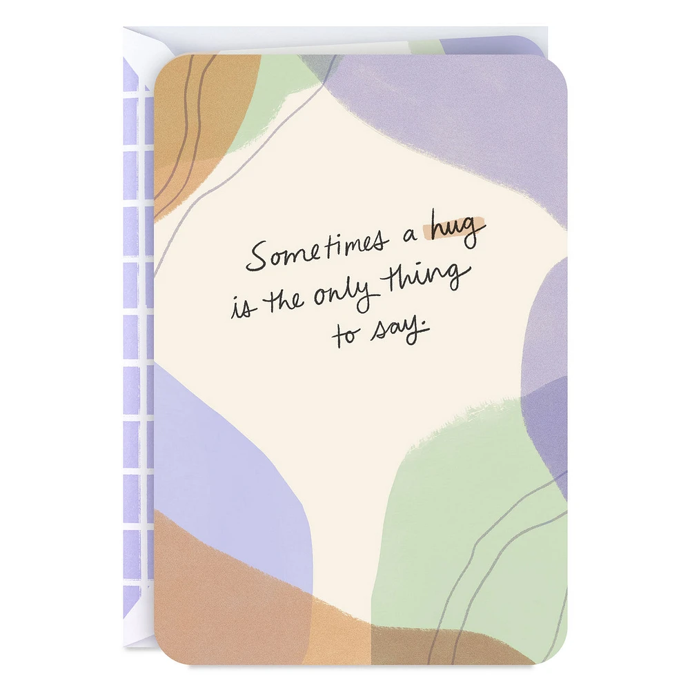Sometimes a Hug Is the Only Thing to Say Blank Encouragement Card for only USD 2.99 | Hallmark