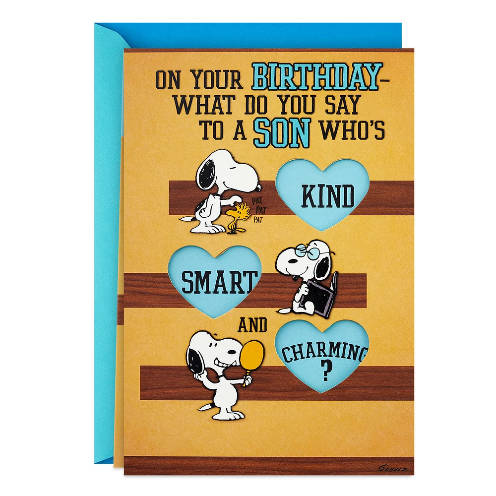 Peanuts® Snoopy Kind, Smart and Charming Birthday Card for Son for only USD 5.99 | Hallmark