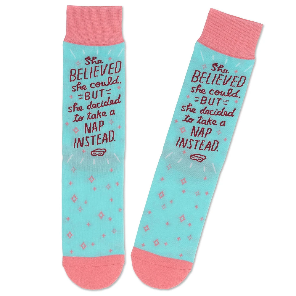Shoebox She Believed Funny Crew Socks for only USD 12.99 | Hallmark