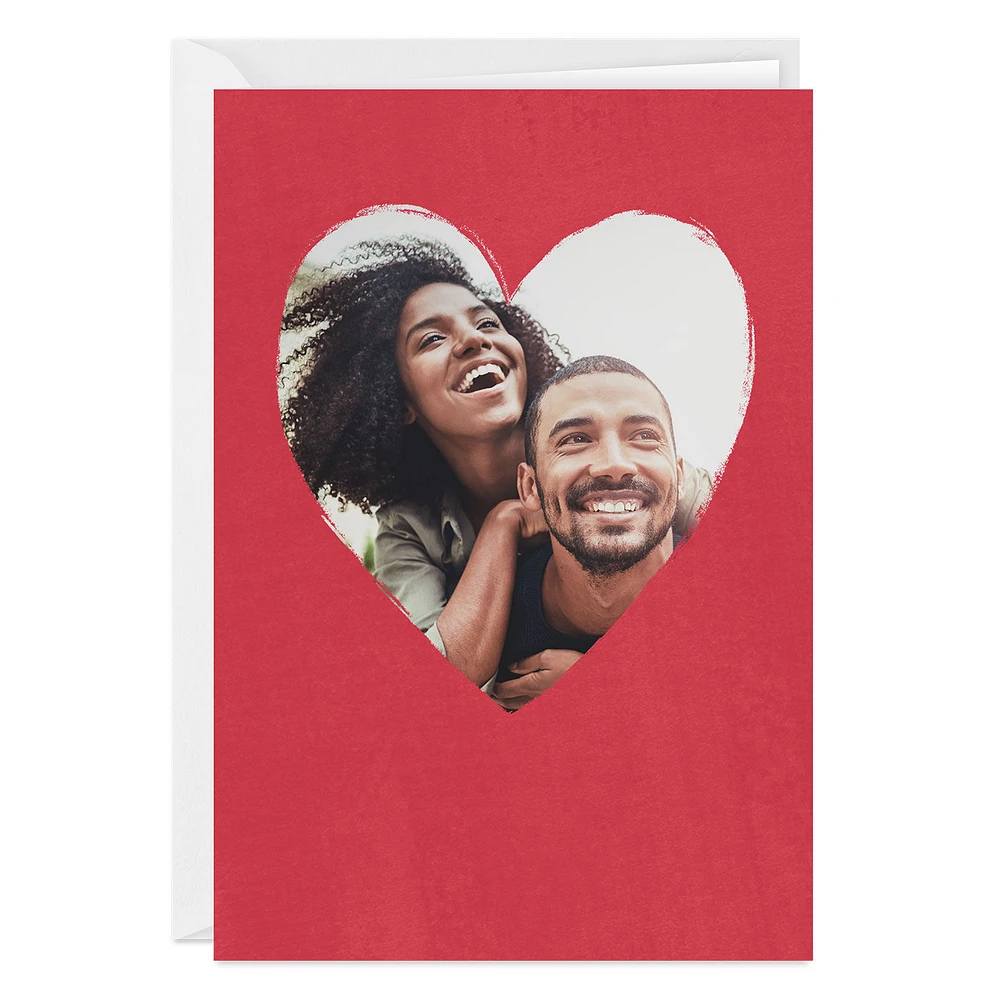 Personalized Red Heart Frame Photo Card for only USD 4.99 | Hallmark