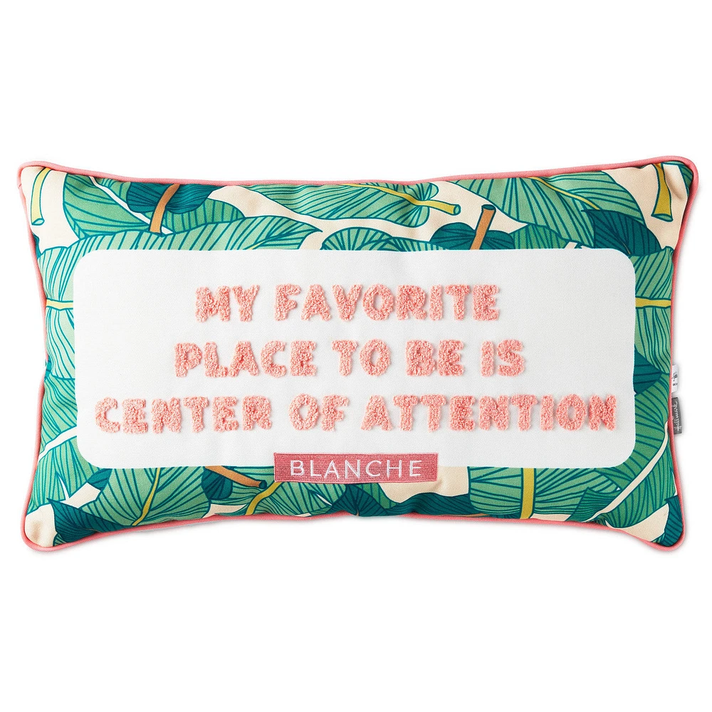 The Golden Girls Blanche Devereaux Quote Throw Pillow, 22x13 for only USD 39.99 | Hallmark