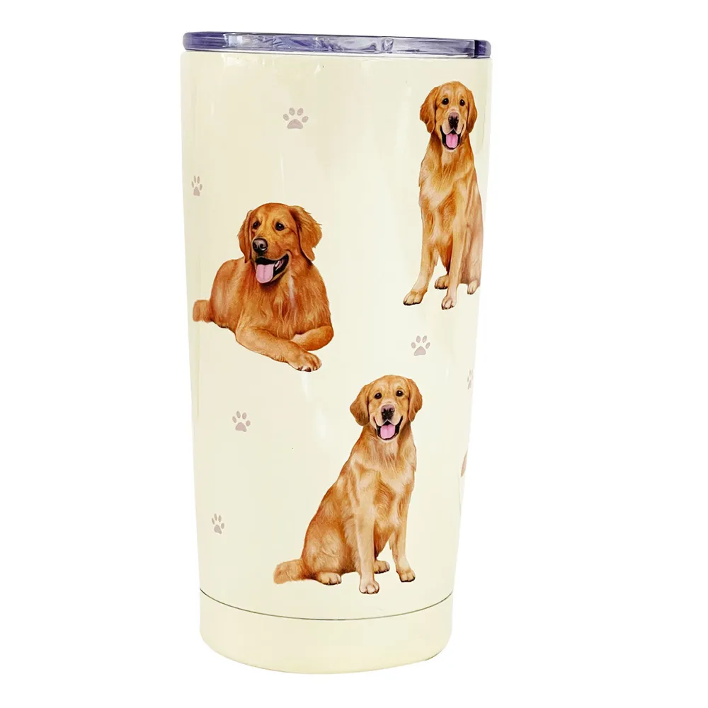 E&S Pets Golden Retriever Stainless Steel Tumbler, 20 oz. for only USD 24.99 | Hallmark