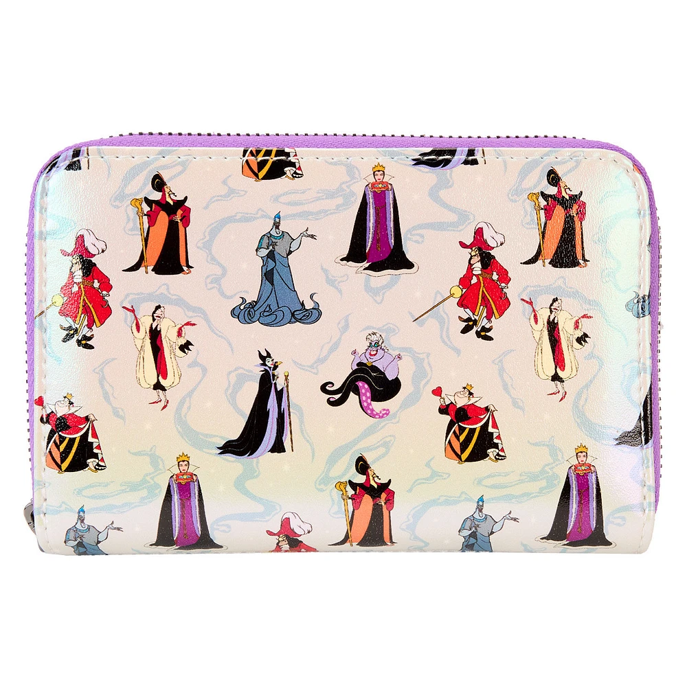 Loungefly Disney Villains Iridescent Zip-Around Wallet for only USD 40.00 | Hallmark