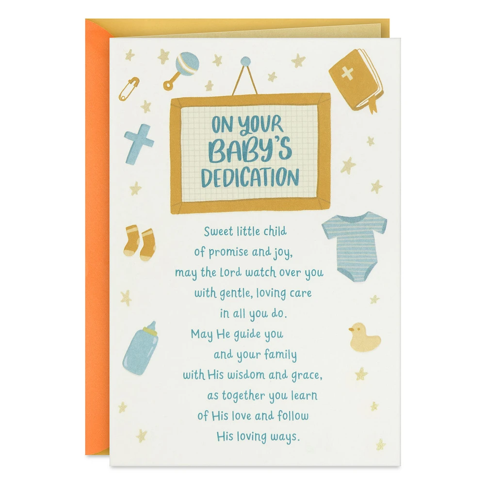 Sweet Child of Promise and Joy Baby Dedication Card for only USD 3.99 | Hallmark