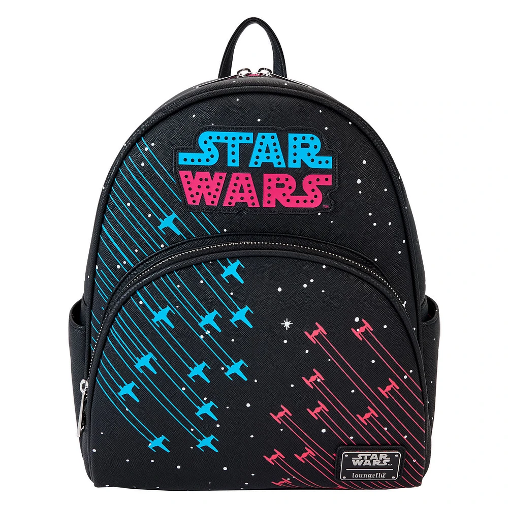 Loungefly Star Wars Light-Up Neon Glow 70s Mini Backpack for only USD 80.00 | Hallmark