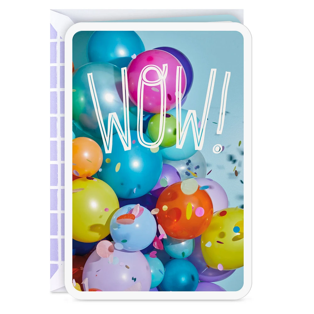 Wow Balloons and Confetti Congratulations Card for only USD 2.99 | Hallmark