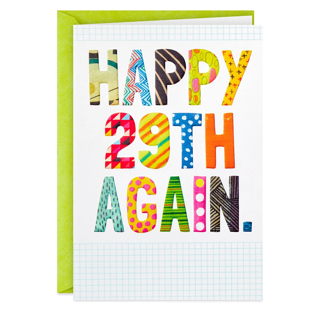 Happy 29th Again Funny Birthday Card for only USD 4.49 | Hallmark