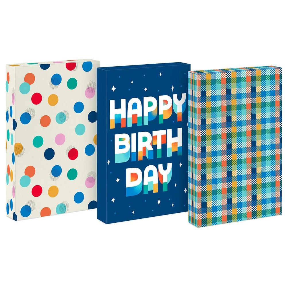 Birthday Blues 3-Pack Medium Gift Boxes for only USD 6.99 | Hallmark