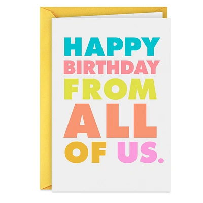Group Gift Funny Birthday Card From Us for only USD 3.99 | Hallmark