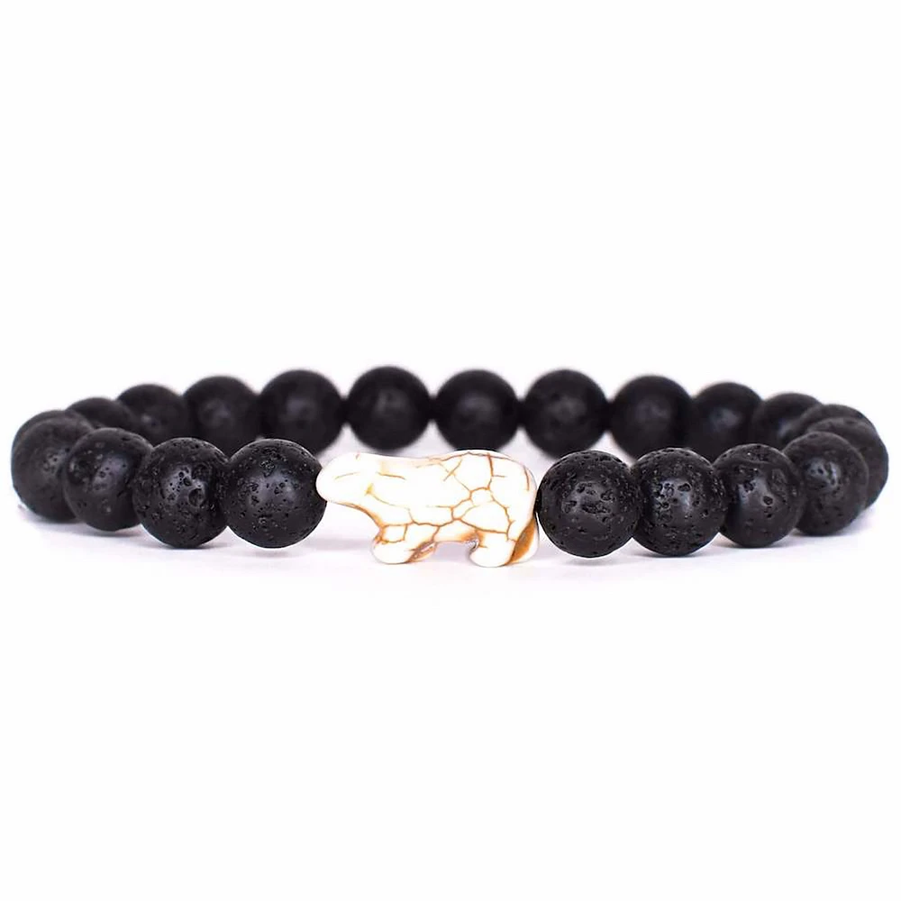 Fahlo Lava Stone Polar Bear Venture Bracelet for only USD 18.99 | Hallmark
