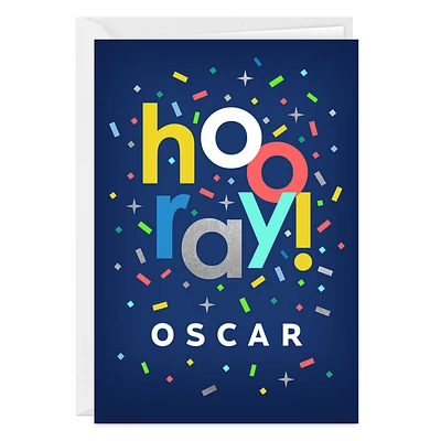 Personalized Hooray Celebration Card for only USD 4.99 | Hallmark