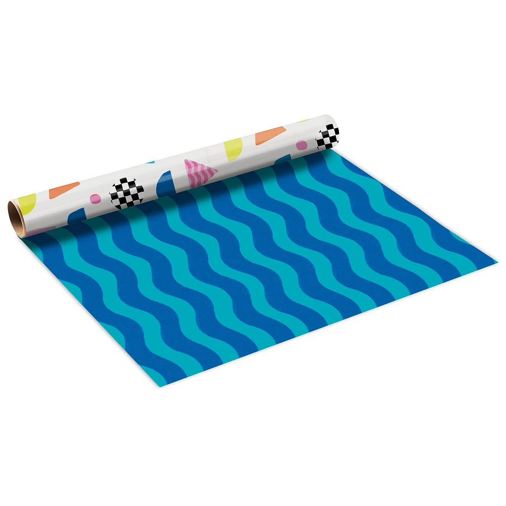 Abstract Neon on Black and Confetti on White Reversible Table Runner for only USD 4.99 | Hallmark