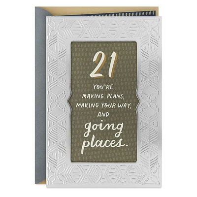 You’re Going Places 21st Birthday Card for only USD 5.99 | Hallmark