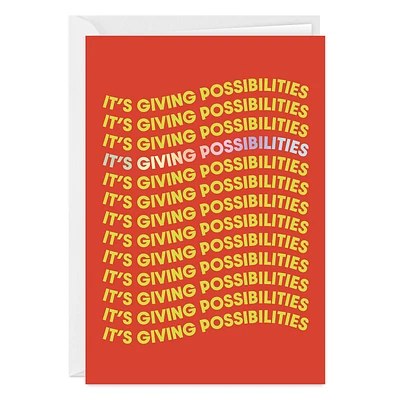 It's Giving Possibilities Custom Congratulations Card for only USD 4.99 | Hallmark