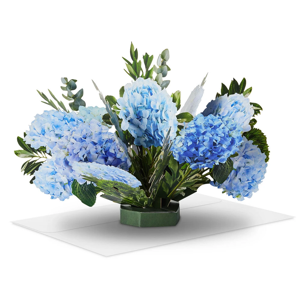 Build-a-Bouquet Blue Hydrangeas Pop-Up Paper Flowers for only USD 9.99 | Hallmark