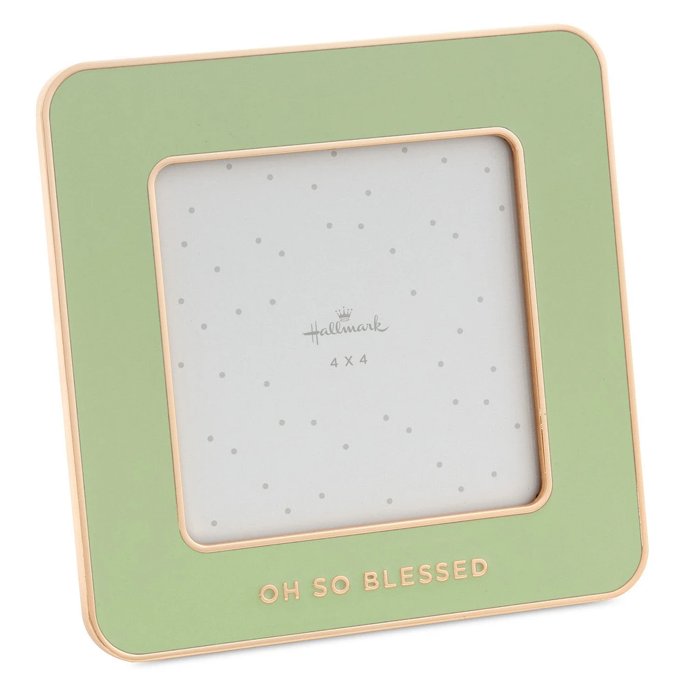 Oh So Blessed Green Enamel Picture Frame, 4x4 for only USD 18.99 | Hallmark