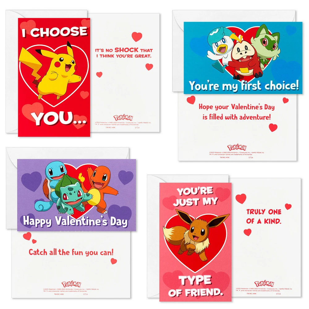 Pokémon Full of Adventure Kids Classroom Valentines Set With Cards and Light-Up Mailbox With Sound for only USD 19.99 | Hallmark