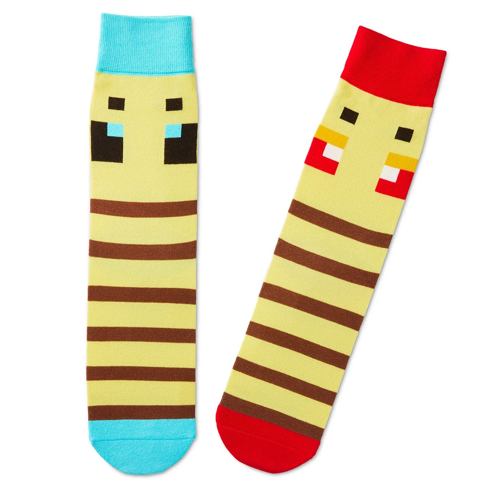 Minecraft Bee Novelty Socks, 2 Pair for only USD 14.99 | Hallmark