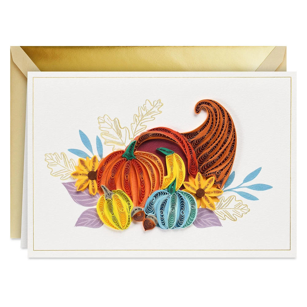 Filled With Happy Moments Quilled Paper Handmade Thanksgiving Card for only USD 12.99 | Hallmark