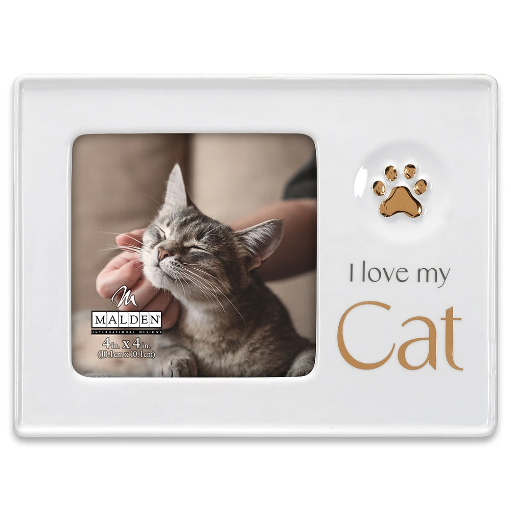 I Love My Cat Ceramic Picture Frame, 4x4 for only USD 15.99 | Hallmark