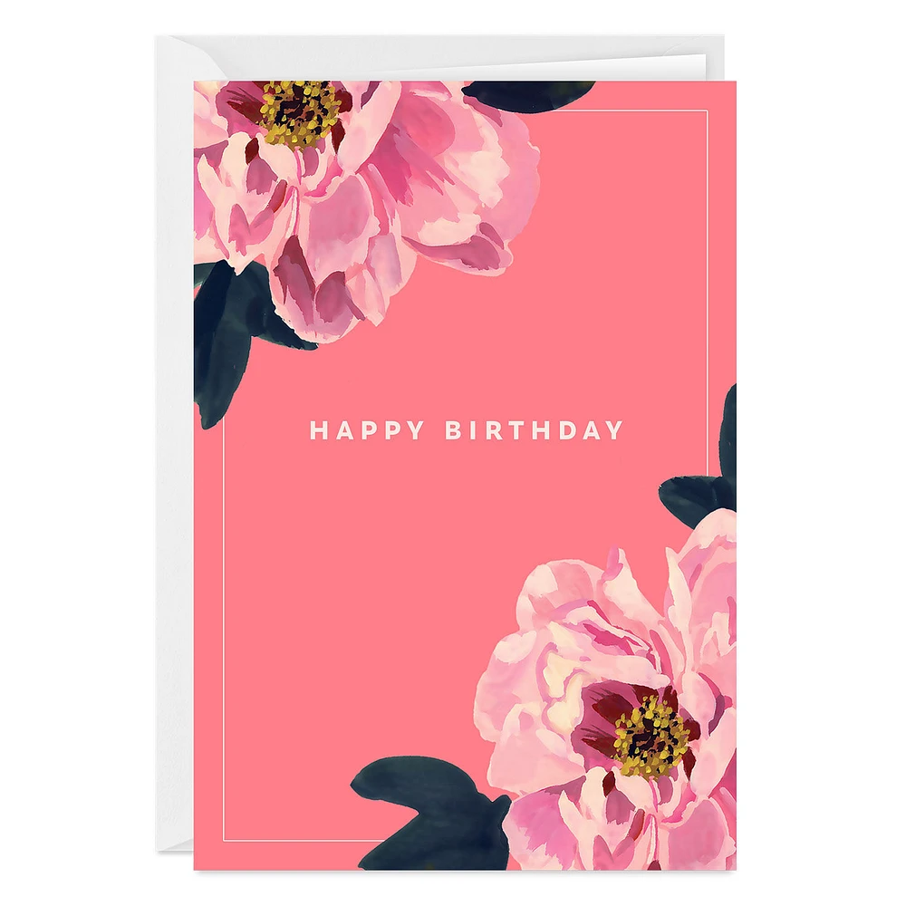 Pink Peonies Custom Birthday Card for only USD 4.99 | Hallmark