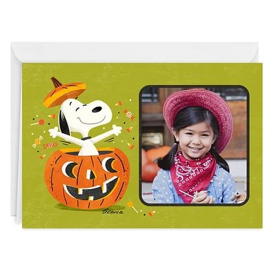 Peanuts® Snoopy Pumpkin Custom Halloween Card for only USD 4.99 | Hallmark