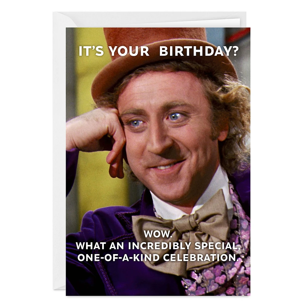 Willy Wonka & The Chocolate Factory Funny Custom Birthday Card for only USD 4.99 | Hallmark