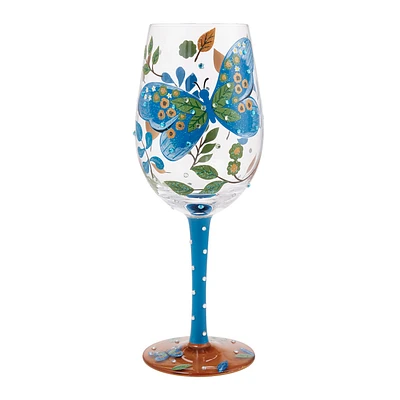 Lolita Garden Butterfly Handpainted Wine Glass, 15 oz. for only USD 34.99 | Hallmark