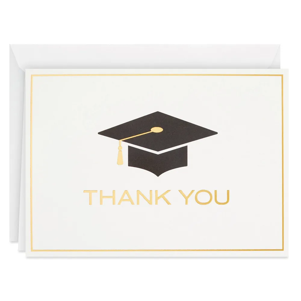 Mortarboard Blank Graduation Thank-You Notes, Pack of 40 for only USD 11.99 | Hallmark