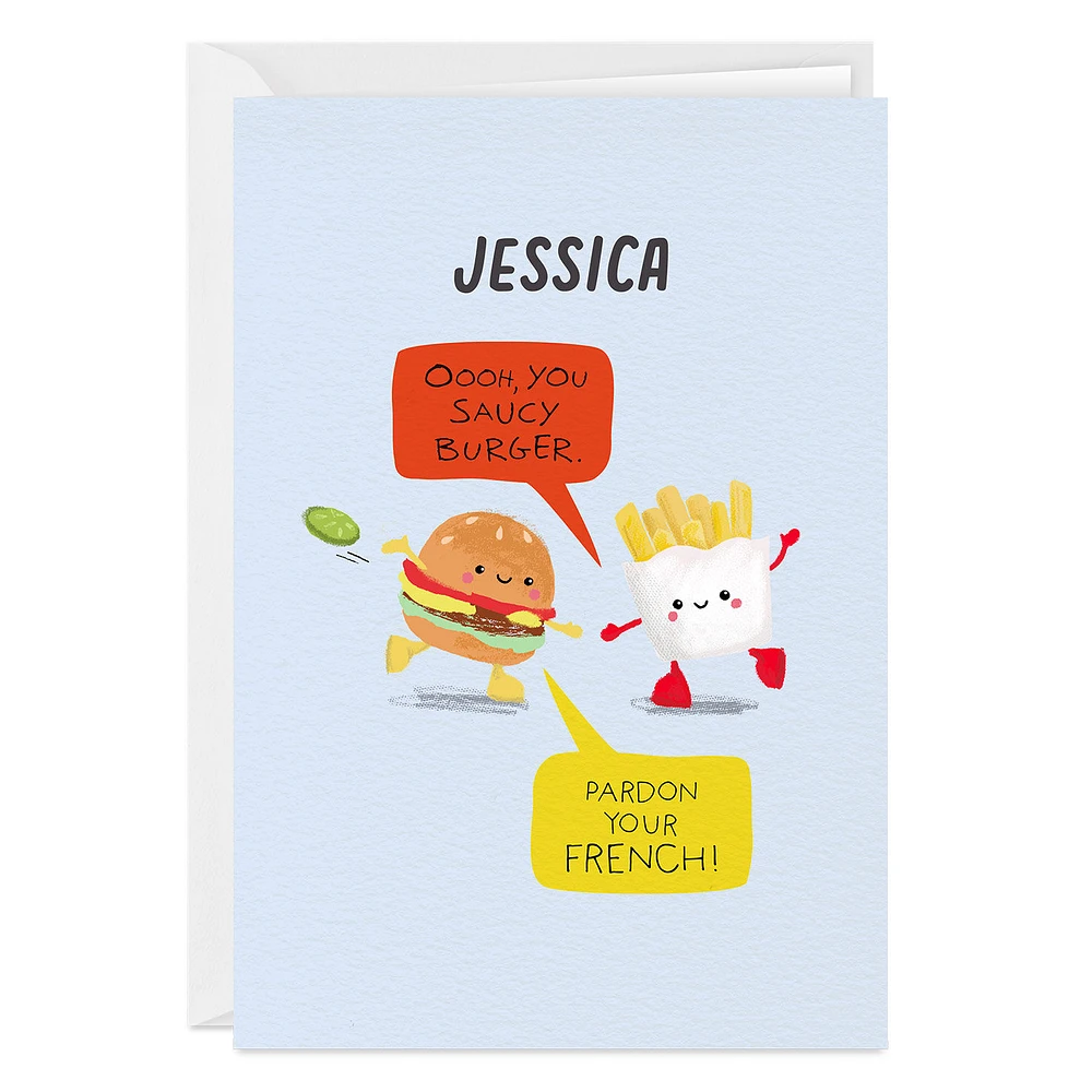 Saucy Burger and Fries Custom Card for only USD 4.99 | Hallmark