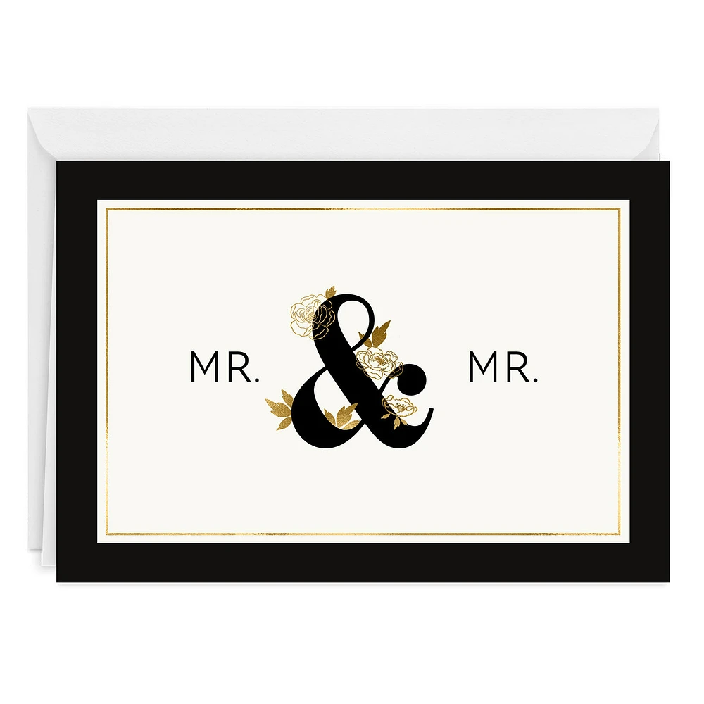Black & Gold Custom Wedding Card for only USD 4.99 | Hallmark