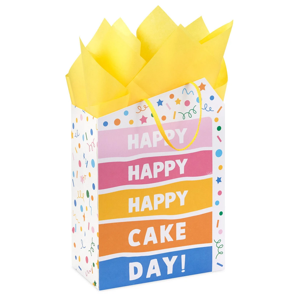 9" Happy Cake Day Medium Birthday Gift Bag With Tissue Paper for only USD 5.99 | Hallmark