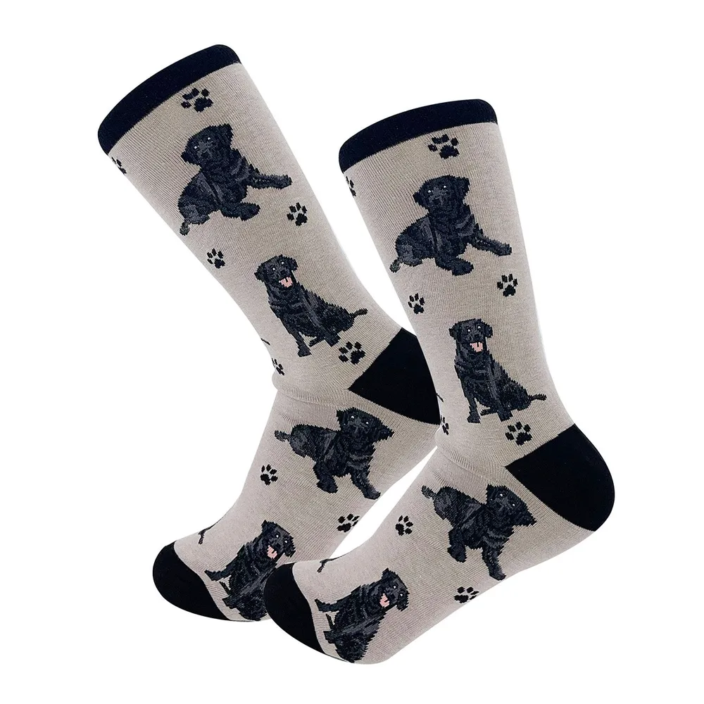 E&S Pets Black Labrador Novelty Crew Socks for only USD 11.99 | Hallmark