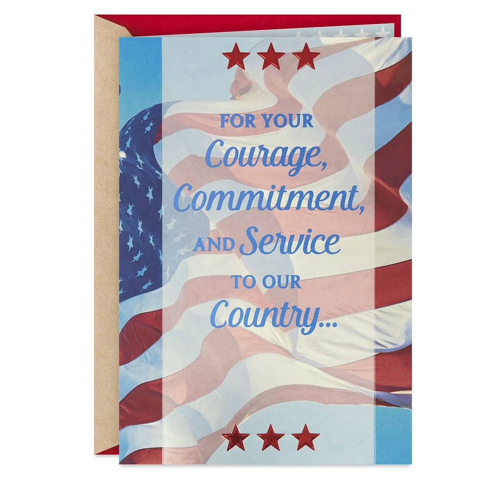 Thank You for Your Courage and Commitment Military Appreciation Card for only USD 3.99 | Hallmark