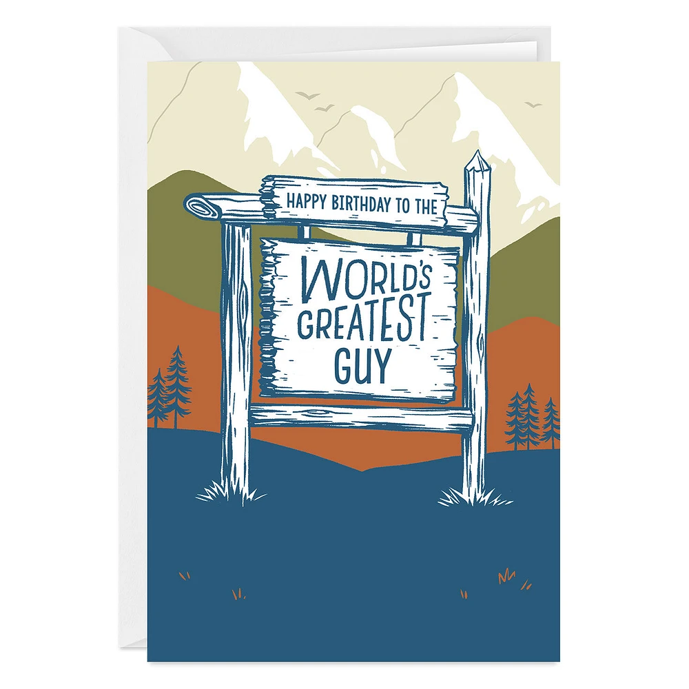 Great Outdoors World's Greatest Person Custom Birthday Card for only USD 4.99 | Hallmark