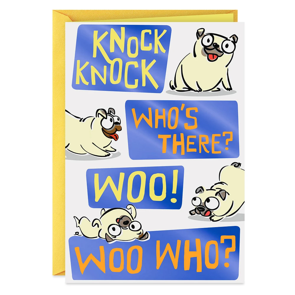 Woo Hoo Knock Knock Joke Funny Birthday Card for only USD 2.50 | Hallmark