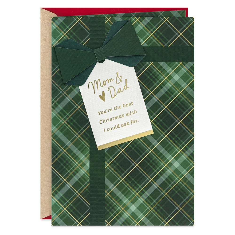 You're the Best Wish Christmas Card for Mom and Dad for only USD 6.99 | Hallmark