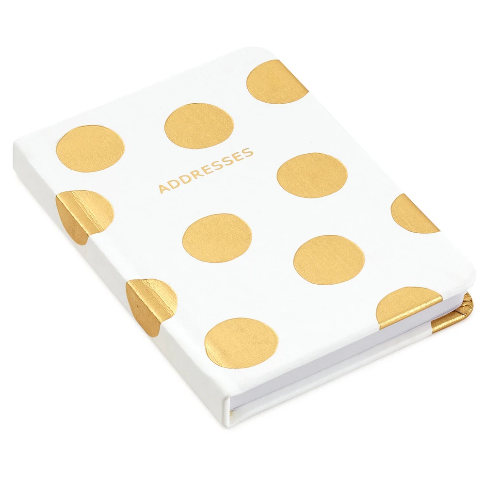 Gold Polka Dots Address Book for only USD 14.99 | Hallmark