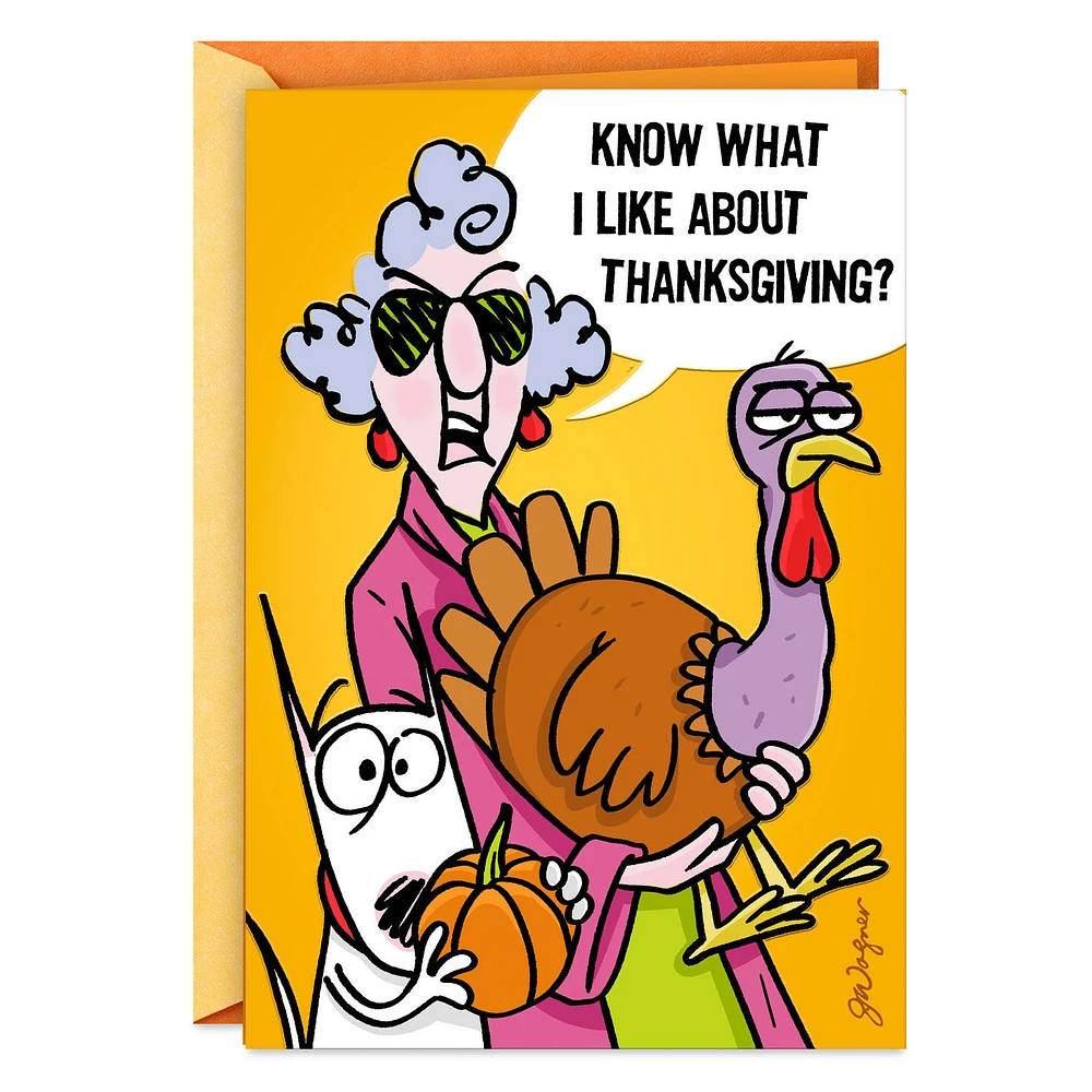 Maxine™ Give the Bird to Your Relatives Funny Thanksgiving Card for only USD 3.99 | Hallmark