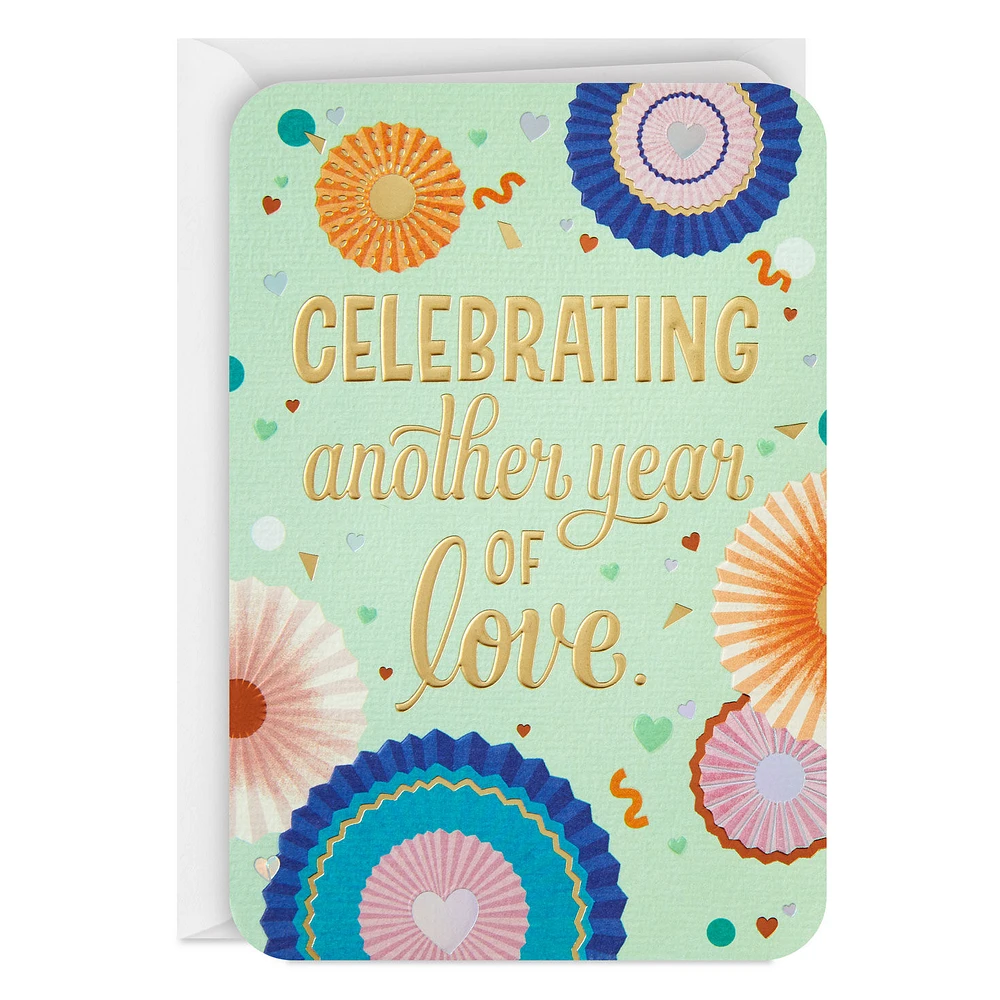 Celebrating Another Year of Love Anniversary Card for Couple for only USD 5.99 | Hallmark