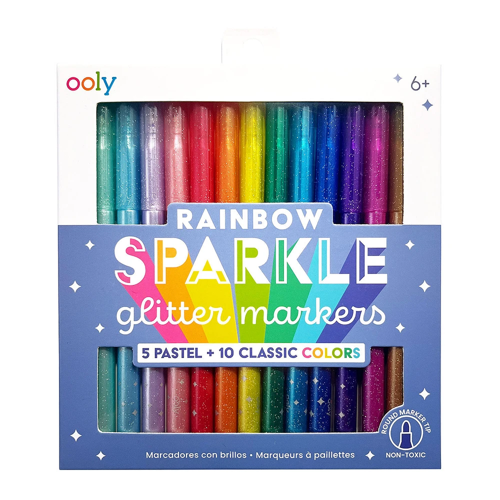 Ooly Rainbow Sparkle Glitter Markers, 15-count for only USD 19.99 | Hallmark