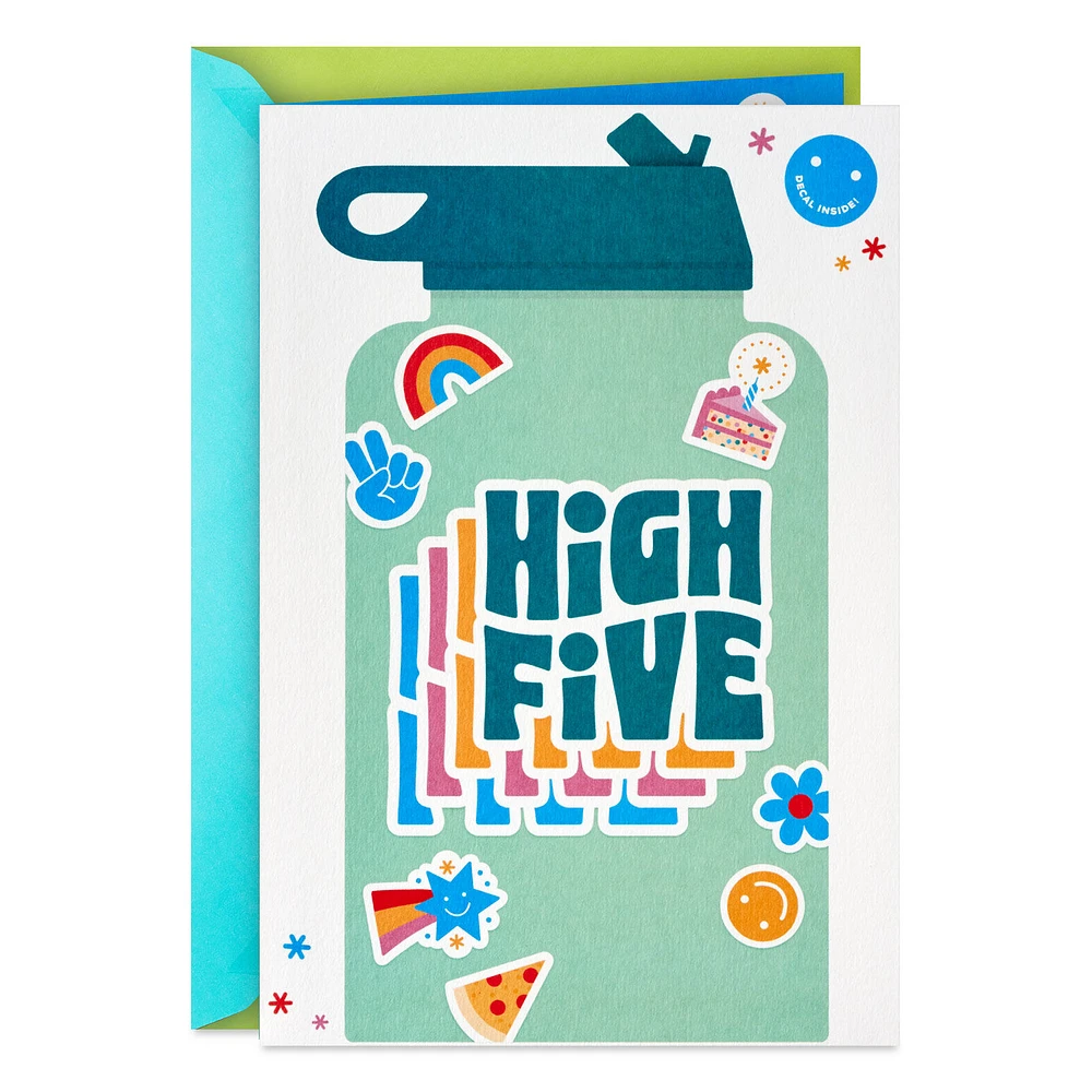 High Five Birthday Card for Kids With Decal for only USD 5.99 | Hallmark