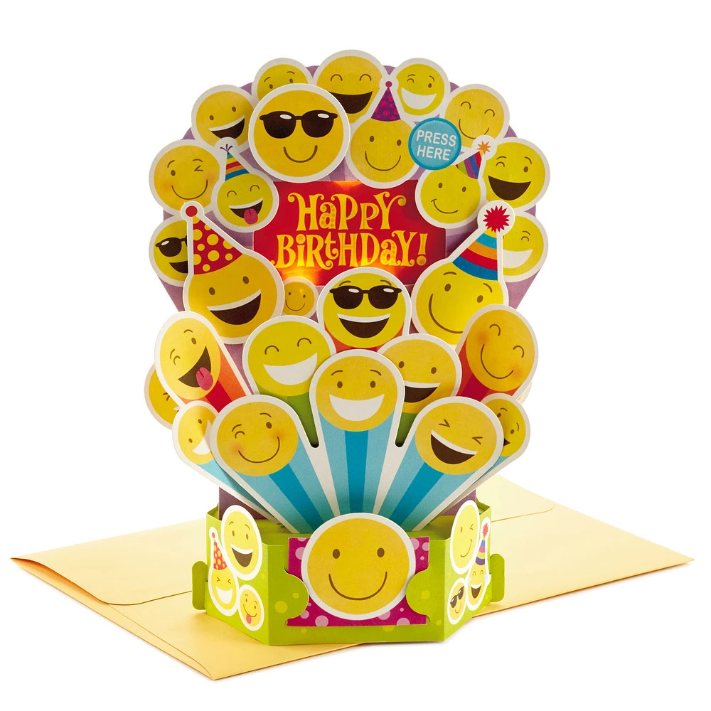 Smiley Face Musical 3D Pop-Up Birthday Card With Light for only USD 9.99 | Hallmark
