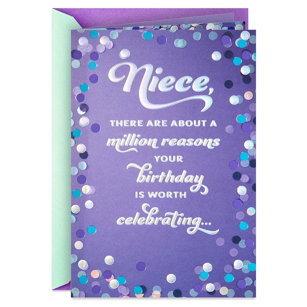 A Million Reasons to Celebrate Birthday Card for Niece for only USD 7.59 | Hallmark