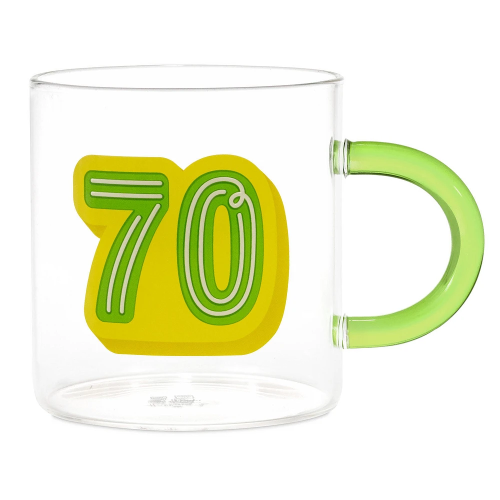 Glass 70th Birthday Mug, 17.5 oz. for only USD 16.99 | Hallmark