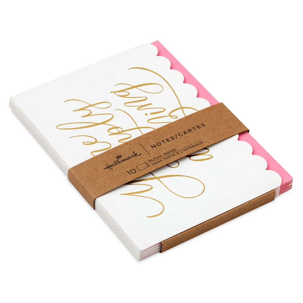 Simply Amazing Gold Lettering Blank Notes, Pack of 10 for only USD 5.00 | Hallmark